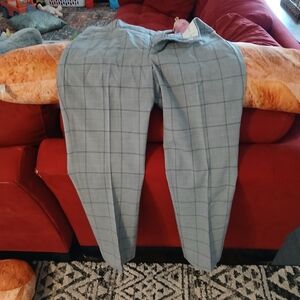 Banana Republic Womens Gray Checkered Dress Pants